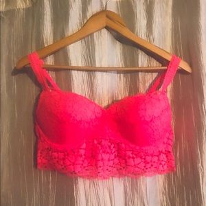 Pink Lace Bralette